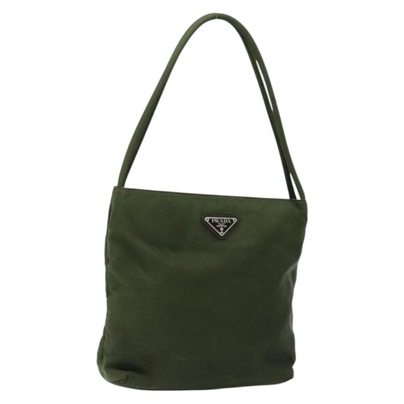 PRADA Tote Bag Nylon Green Auth 139194 - Picture 1 of 16